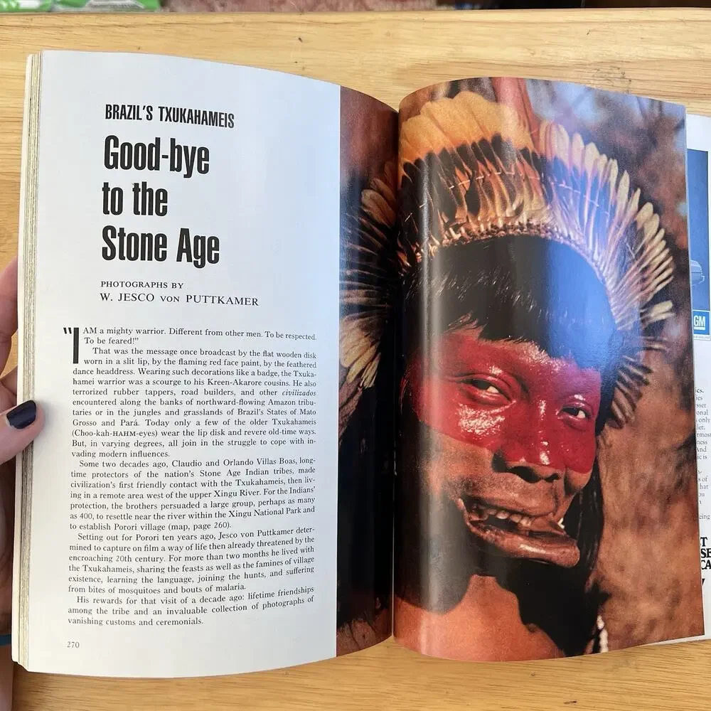 Vtg National Geographic February 1975 Magazine Australia Brazil Indian Baltimore